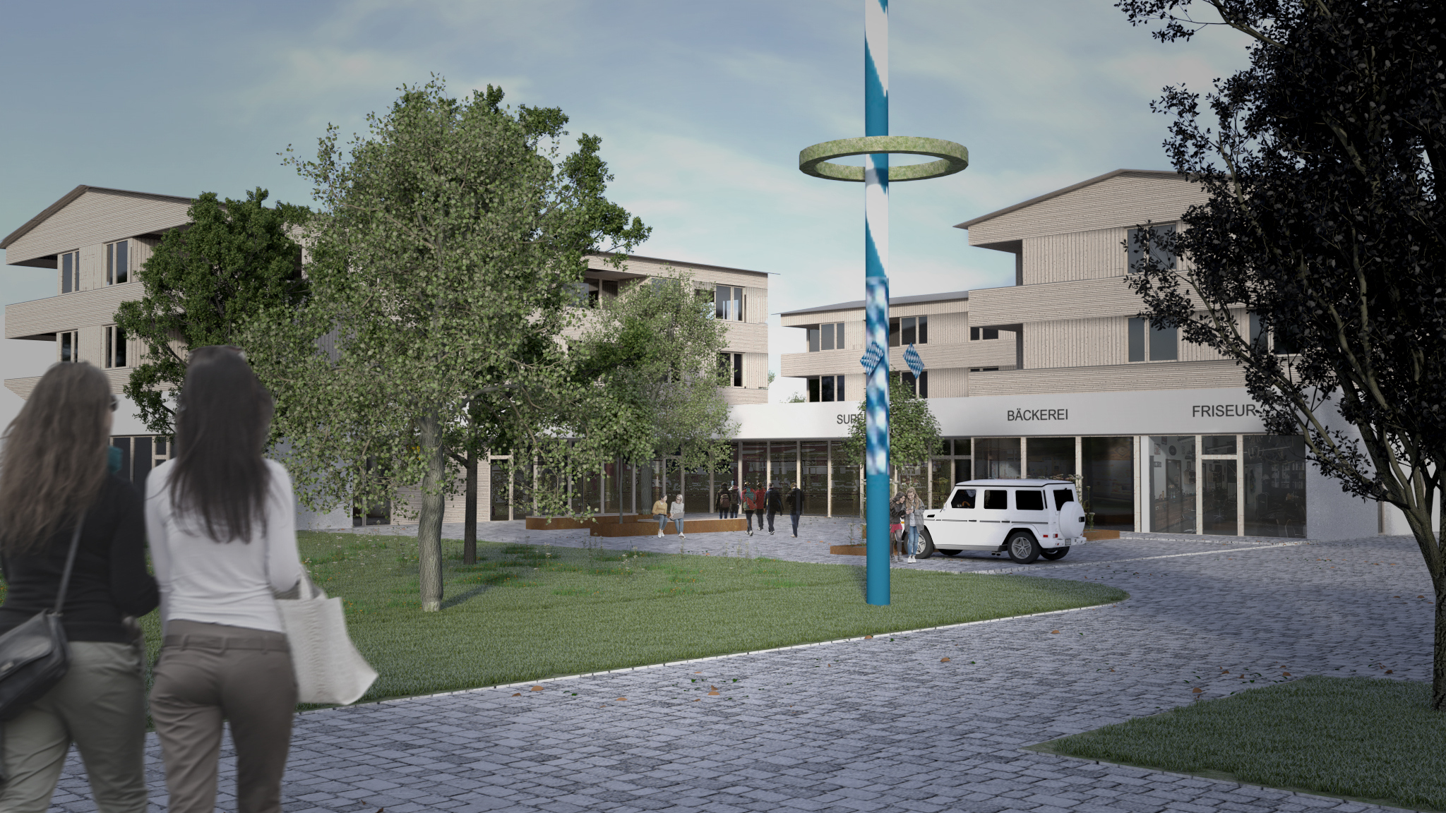 Robert Maier Architekten Neue Dorfmitte Feichten 01