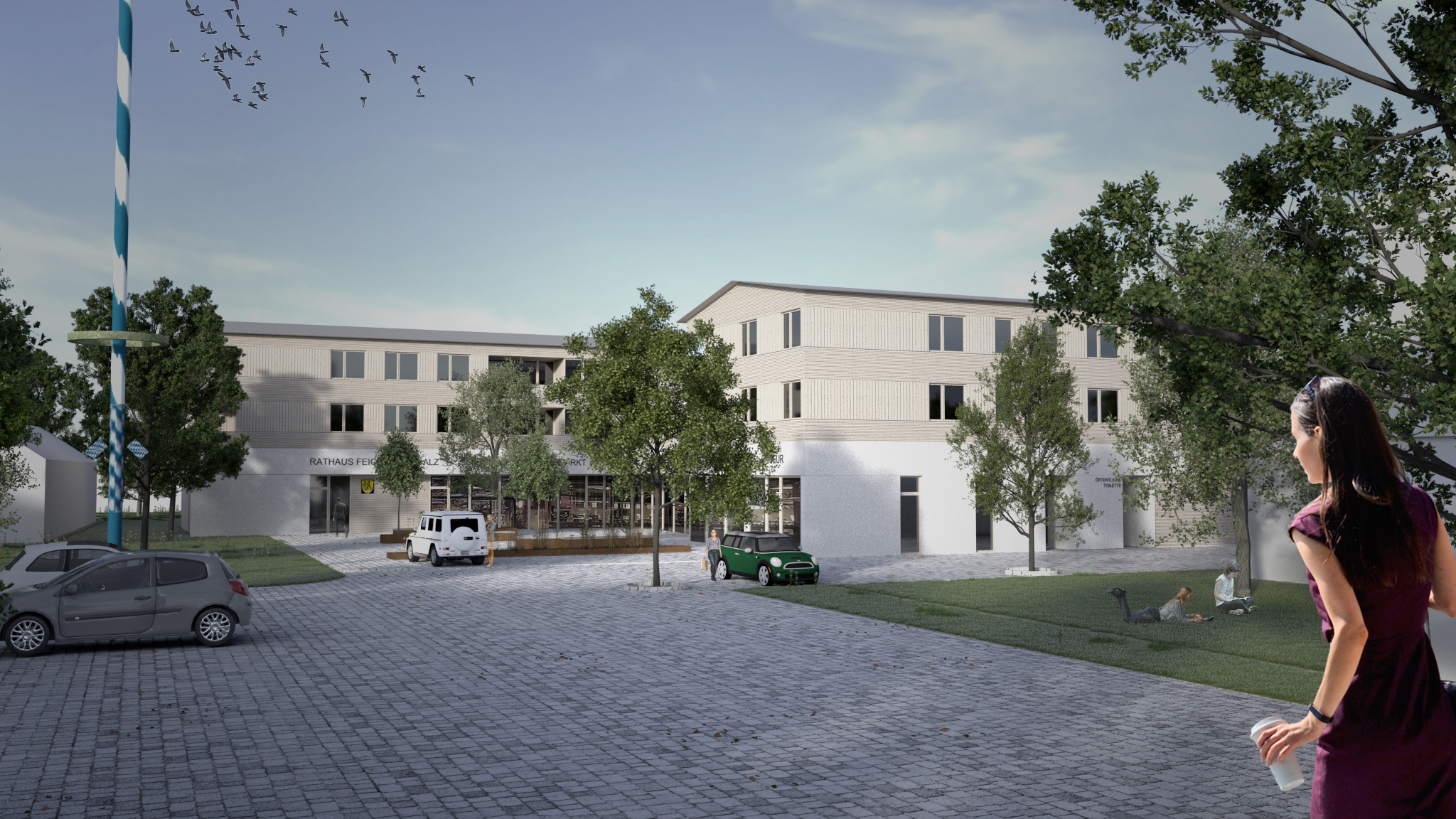 Robert Maier Architekten Neue Dorfmitte Feichten 02